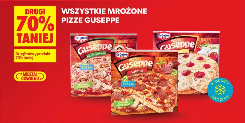 Wszystkie pizze mrożone DRUGA -70% promocja w Biedronka