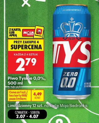 Piwo Tyskie promocja w Biedronka