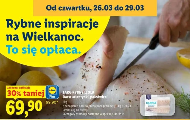 Dorsz atlantycki, polędwica promocja w Lidl