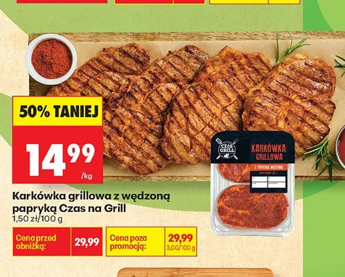 Karkówka grillowa z wędzoną papryką Czas na Grill promocja w Biedronka