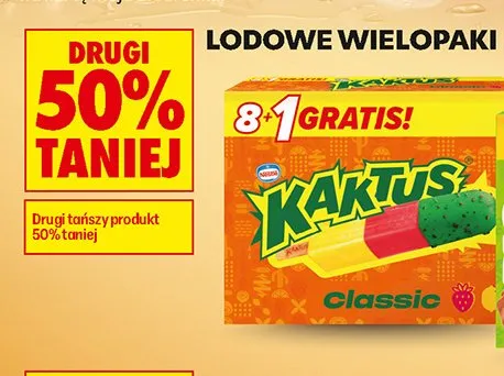 Lody Kaktus Classic 9-pak promocja w Biedronka