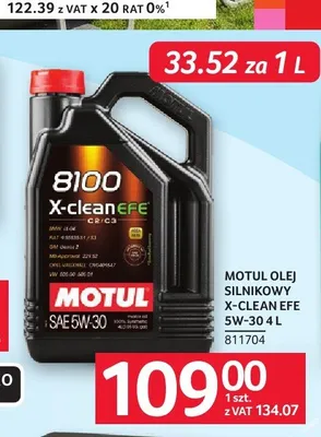 Olej silnikowy Motul 8100 X-clean EFE 5W-30 promocja w Selgros