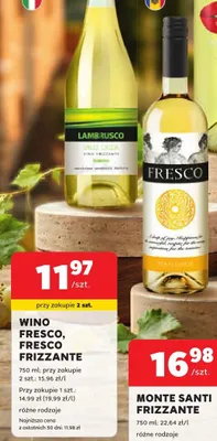 Wino Fresco promocja w Stokrotka