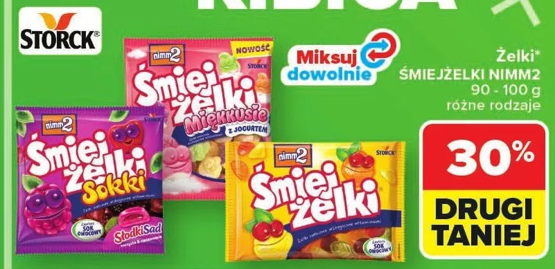 Żelki Śmiejżelki Miękkusie NIMM2 promocja w Carrefour Market
