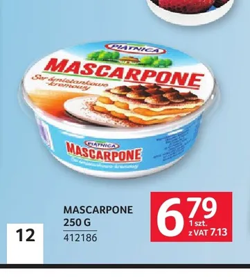 Ser mascarpone Piątnica promocja w Selgros