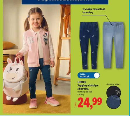 Jegginsy dziecięce Lupilu promocja w Lidl