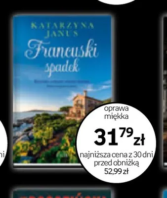 Książka Francuski spadek Katarzyna Janus promocja w Empik
