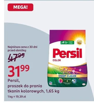 Persil Color Deep Clean proszek do prania tkanin kolorowych promocja w Rossmann