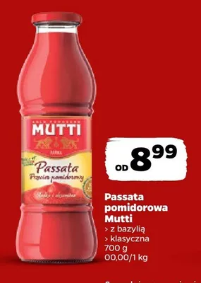 Passata pomidorowa klasyczna promocja w Netto