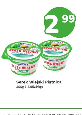 Serek wiejski Piątnica promocja w Limonka