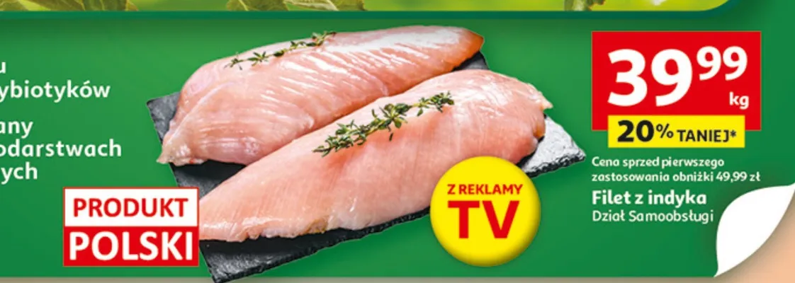 Filet z indyka Dział Samoobsługi promocja w Auchan