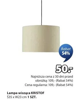 Lampa wisząca promocja w Jysk