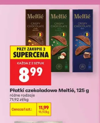 Płatki czekoladowe Meltié promocja w Biedronka