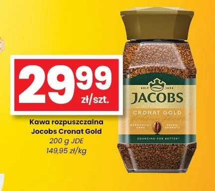 Kawa rozpuszczalna Jacobs Cronat Gold promocja w emma MARKET