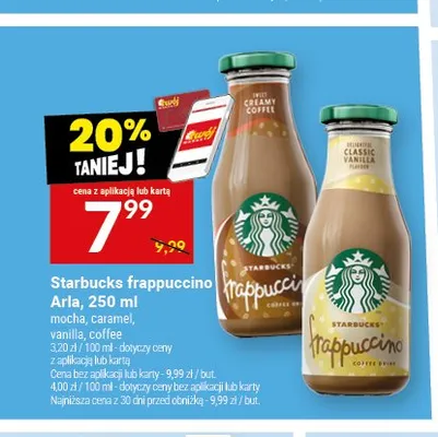 Napój kawowy Starbucks Frappuccino Arla vanilla promocja w Twój Market