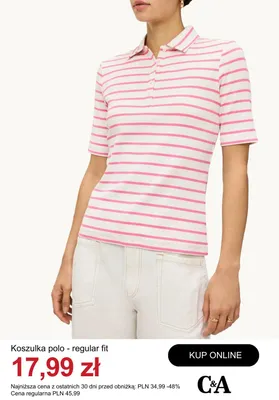 Koszulka polo regular fit C&A promocja w C&A