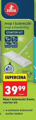 Mop i ściereczki starter kit promocja w Biedronka