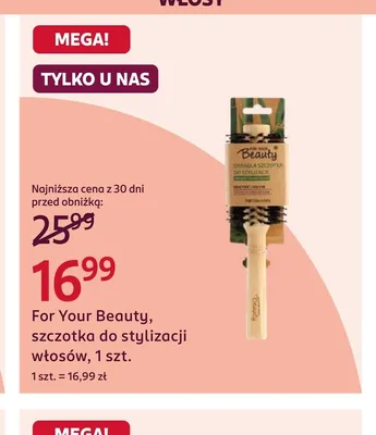 Szczotka do stylizacji włosów For Your Beauty promocja w Rossmann