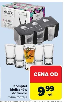Komplet kieliszków do wódki różne rodzaje promocja w Carrefour