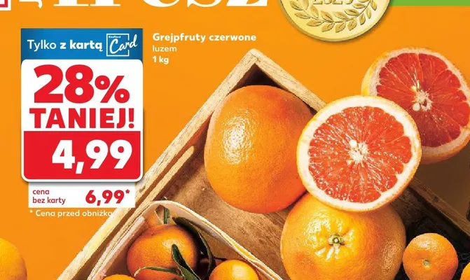 Grejpfruty czerwone promocja w Kaufland