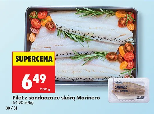 Filet z sandacza ze skórą promocja w Biedronka