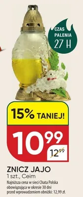 Znicz jajo promocja w Chata Polska