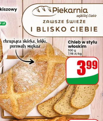 Chleb w stylu włoskim promocja w Dino