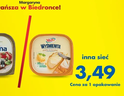 Margaryna Vita D'or Wyśmienita idealna do kanapek promocja w Biedronka