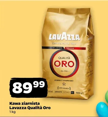 Kawa ziarnista Qualità Oro 1 kg Lavazza promocja w Netto