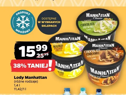 Lody Manhattan Chocolate Caramel & Peanuts promocja w Netto