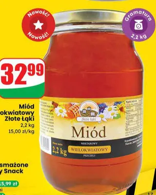 Miód wielokwiatowy promocja w Dino