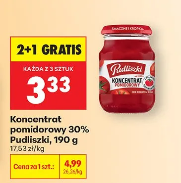 Koncentrat pomidorowy 30% promocja w Biedronka