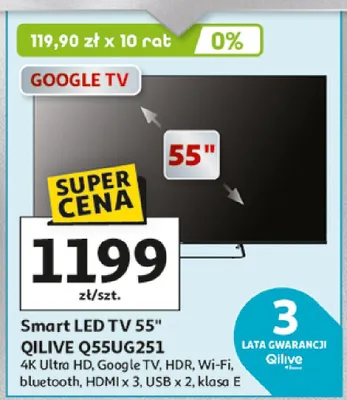 Smart LED TV 55" Q55UG251 promocja w Auchan
