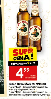 Piwo Birra Moretti promocja w Twój Market