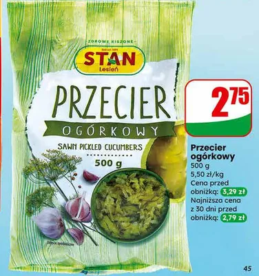 Przecier ogórkowy promocja w Dino