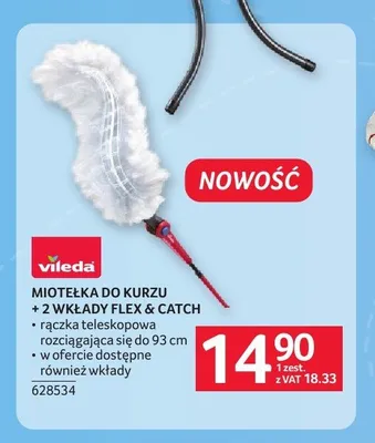 Motełka do kurzu Vileda + 2 wkłady Flex & Catch promocja w Selgros