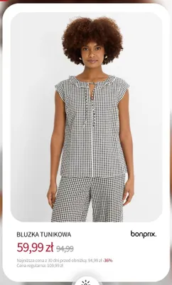Bluzka tunikowa Bonprix promocja w bonprix