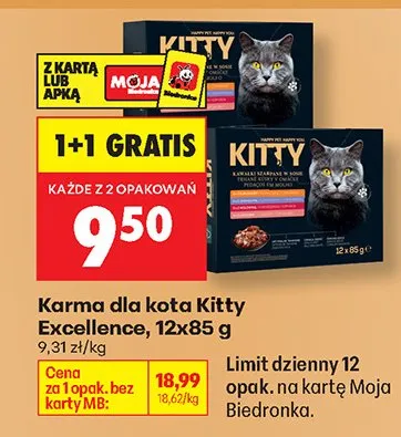 Karma dla kota Kitty Excellence promocja w Biedronka