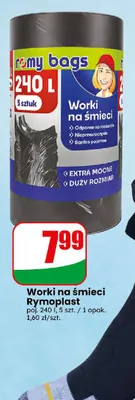 Worki na śmieci 240 l Rymoplast promocja w Dino