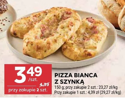 Pizza bianca z szynką Stokrotka promocja w Stokrotka
