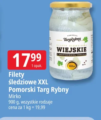 Filety śledziowe XXL Pomorski Targ Rybny Mirko promocja w Leclerc