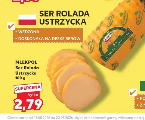 Ser Rolada Ustrzycka Mlekpol promocja w Kaufland