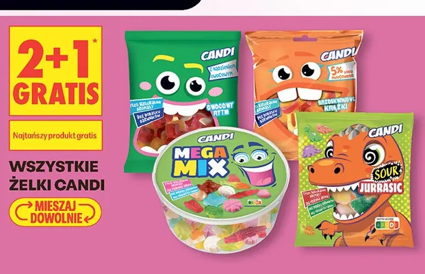 Żelki CANDI Brzoskwiniowe Krążki promocja w Biedronka