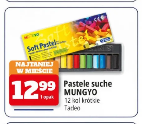 Pastele suche Mungyo 12 kolorów krótkie promocja w Leclerc