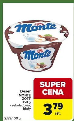 Deser czekoladowy, biały promocja w Carrefour Express