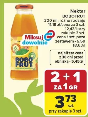 Nektar różne rodzaje promocja w Carrefour