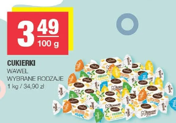 Cukierki wybrane rodzaje promocja w SPAR