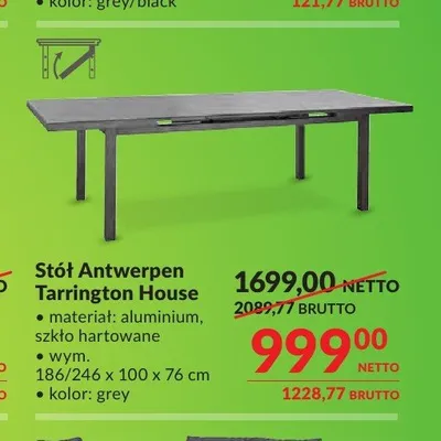 Stół Antwerpen Tarrington House promocja w Makro