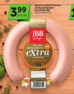 Pasztet delikatesowy extra drobiowy z filetem JBB Bałdyga promocja w ABC