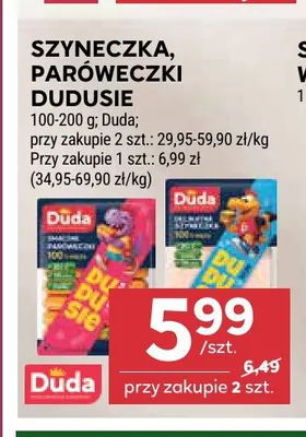 Szyneczka Dudusie Duda promocja w Stokrotka